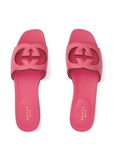 gucci allie sandal pink|Gucci interlocking g.